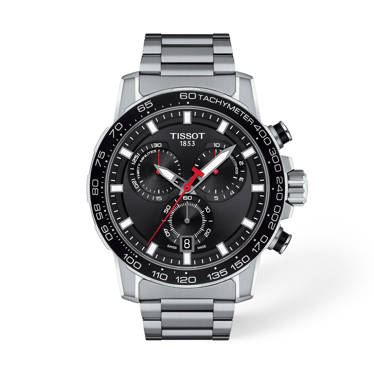 TISSOT Supersport Chrono 45.5mm T1256171105100 T125.617.11.051.00 Orologio Uomo