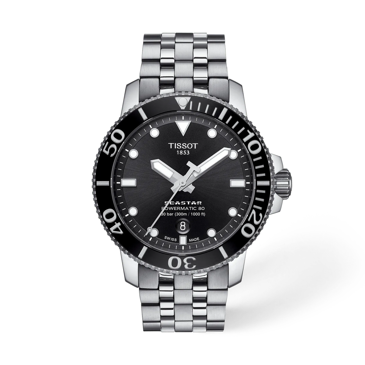 TISSOT Seastar 1000 Automatico Quadrante Nero T120.407.11.051.00 Orologio Uomo
