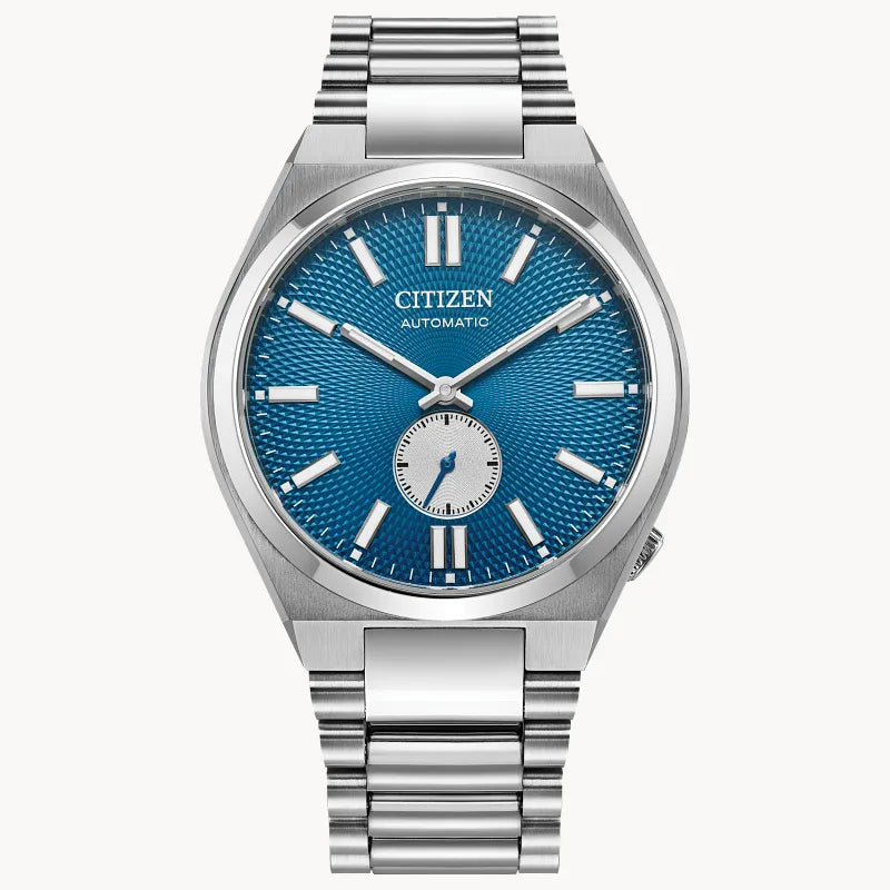 CITIZEN TSUYOSA Small Second Quadrante Blu Bracciale NK5010 51L NK5010-51L Orologio Uomo