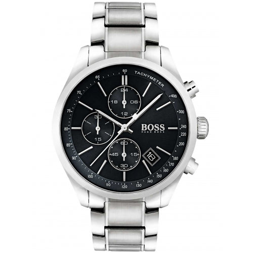 HUGO BOSS Grand Prix Quadrante Nero 1513477 Orologio Uomo