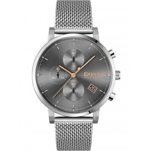 HUGO BOSS Hugo Analogico Quadrante Grigio 1513807 Orologio Uomo