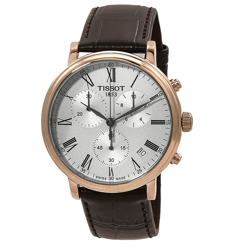 TISSOT Carson Cronografo Quadrante Argento T122.417.36.033.00 Orologio Uomo