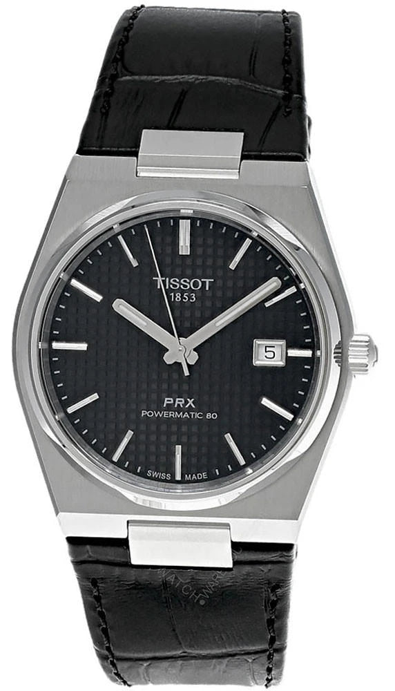 TISSOT PRX Powermatic 80 40MM Pelle Nera T137.407.16.051.00 Orologio Uomo