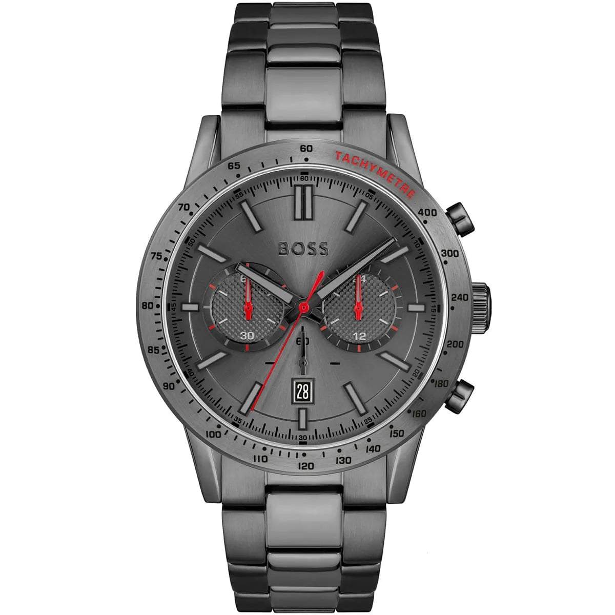 HUGO BOSS Boss Allure Analogico Quadrante Grigio 1513924 Orologio Uomo