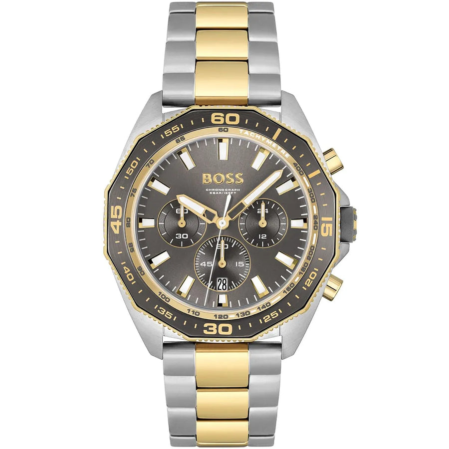 HUGO BOSS Energy Analogico Quadrante Grigio 1513974 Orologio Uomo