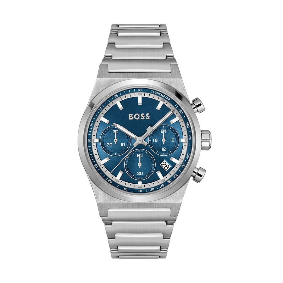 HUGO BOSS Candor 1514250 Quadrante Blu Orologio Uomo