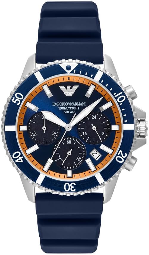 EMPORIO ARMANI 43MM Silver Tone AR11696 Men's Watch