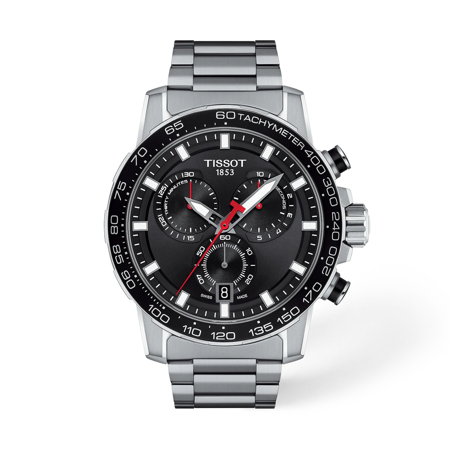 TISSOT Supersport Chrono 45.5mm T1256171105100 T125.617.11.051.00 Orologio Uomo