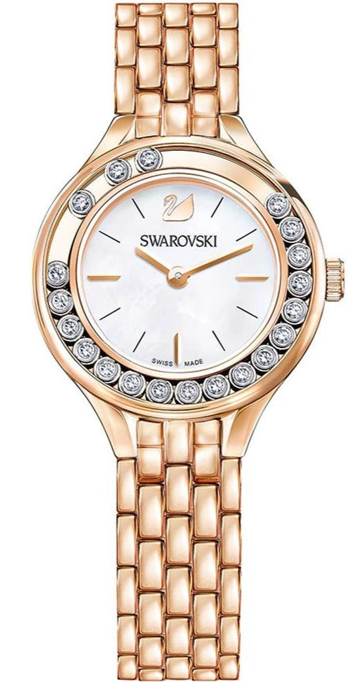 Swarovski Lovely Crystals Mini Oro Rosa Tone Bracciale 5261496 Orologio Donna