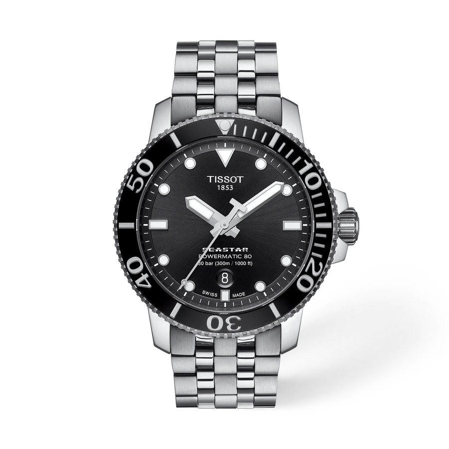 TISSOT Seastar 1000 Automatico Quadrante Nero T120.407.11.051.00 Orologio Uomo