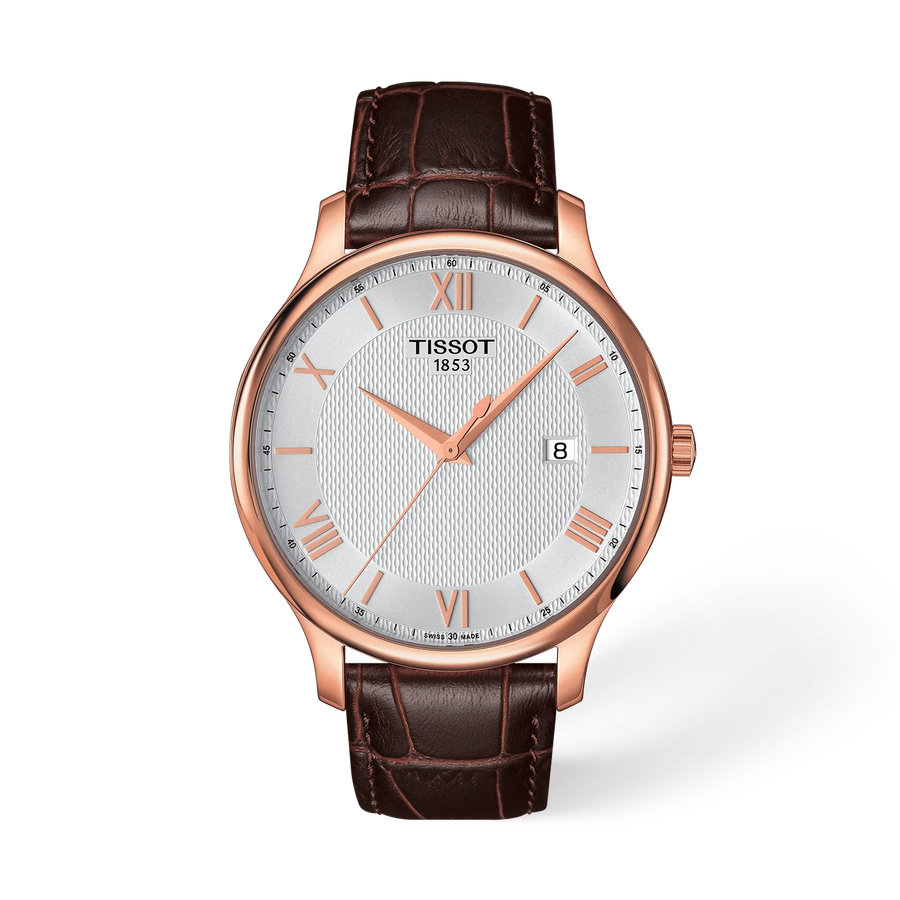 TISSOT Tradition Quadrante Argento T063.610.36.038.00 Orologio Uomo