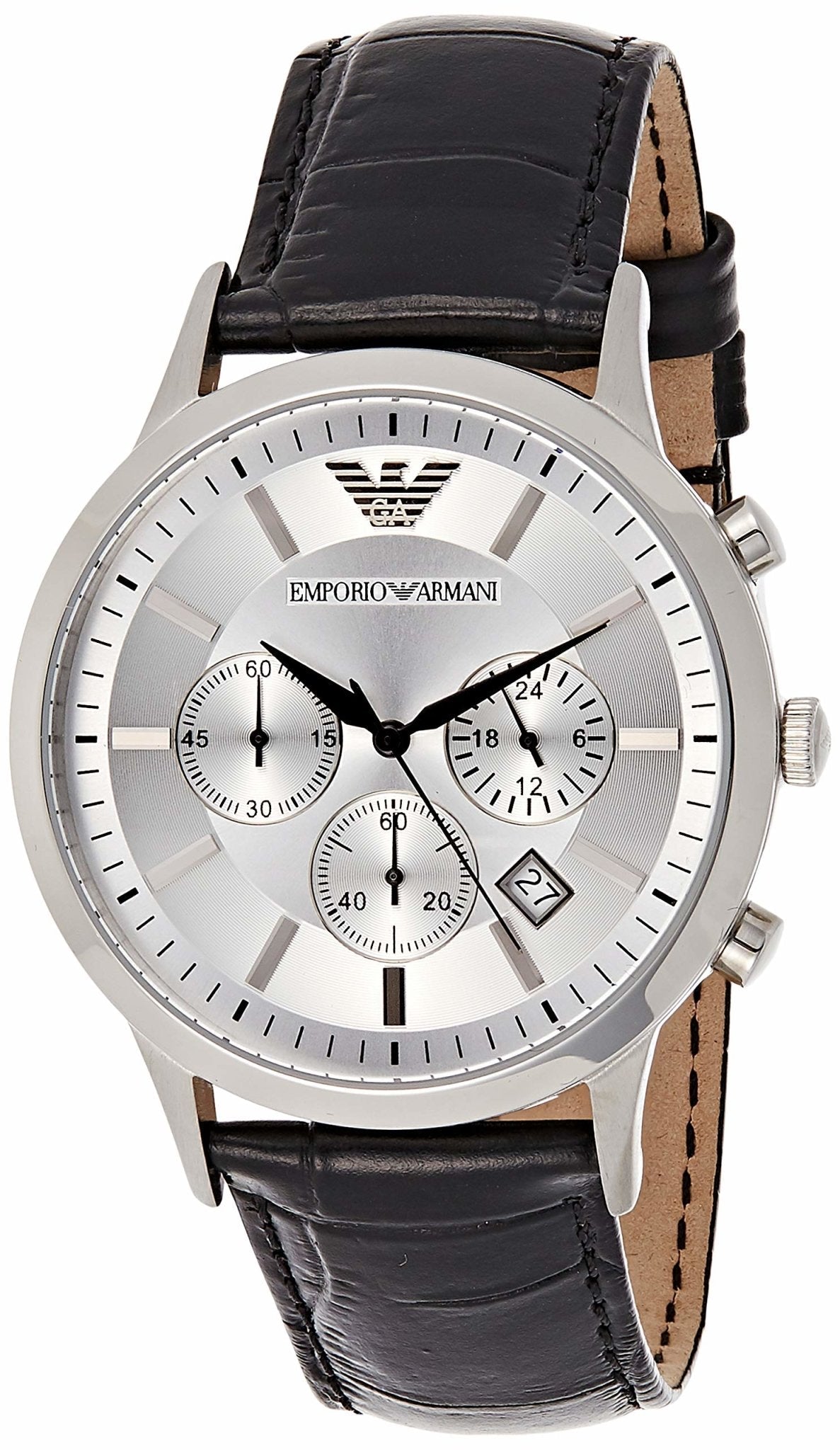 EMPORIO ARMANI Classic Quadrante Argento AR2432 Orologio Uomo