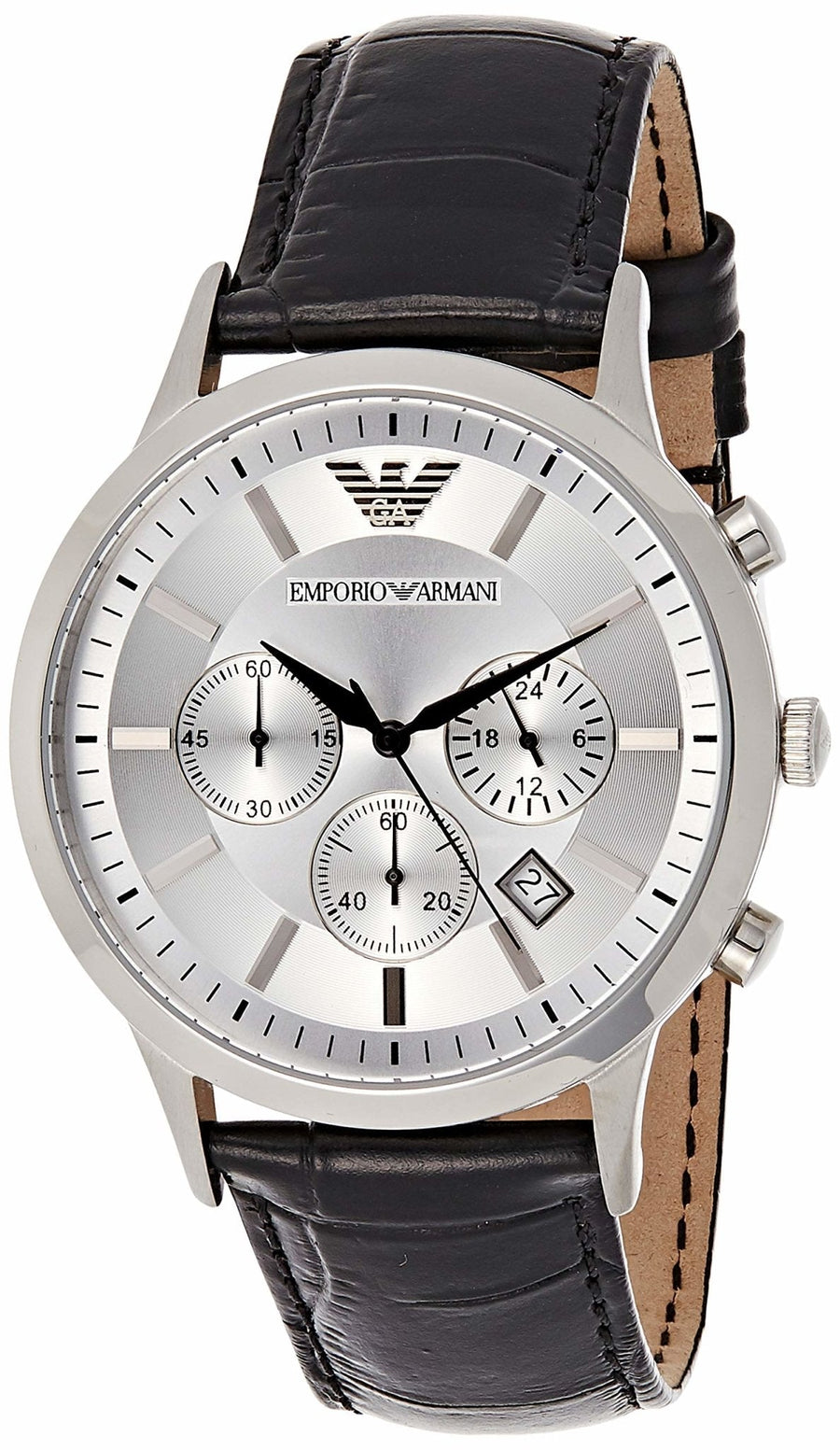 EMPORIO ARMANI Classic Silver Dial AR2432 Men's Watch