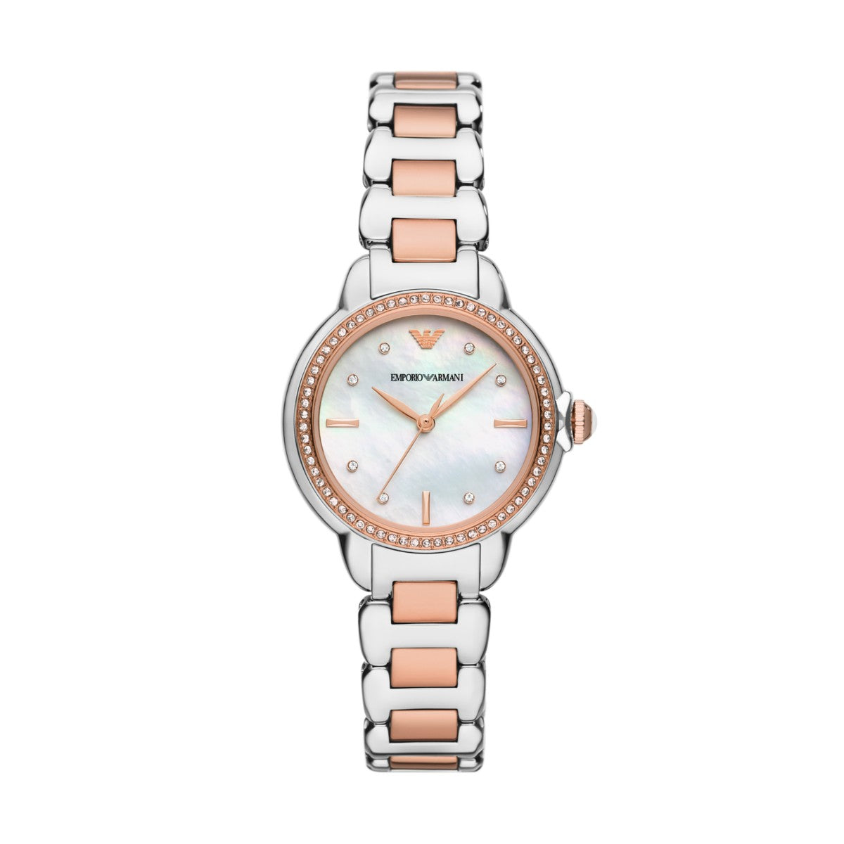 EMPORIO ARMANI Analoguhr mit weißem Zifferblatt AR11569 Damenuhr