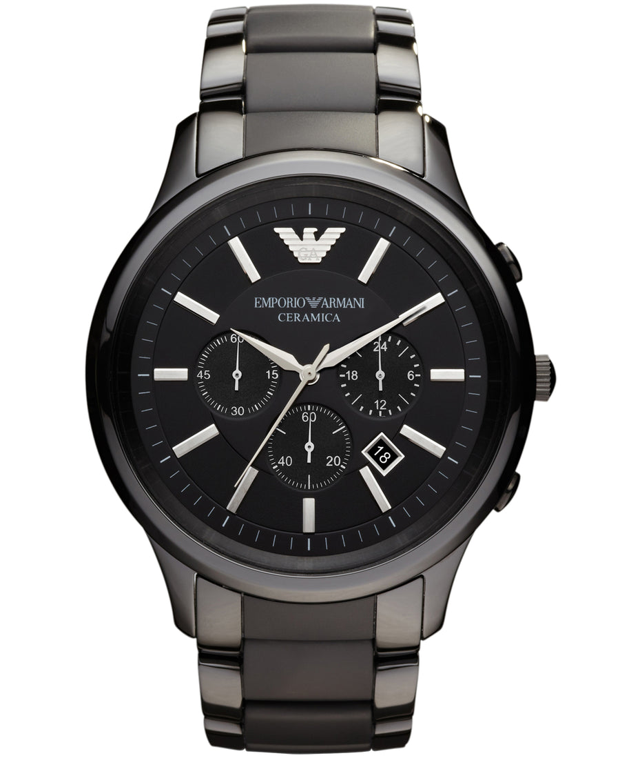EMPORIO ARMANI AR1451 Black Ceramica Men's Watch