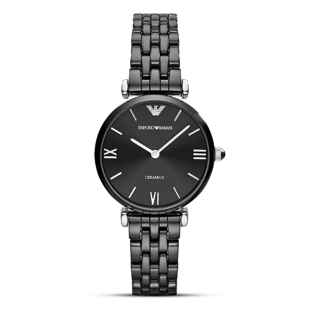 EMPORIO ARMANI AR1487 Retro Black Orologio Donna