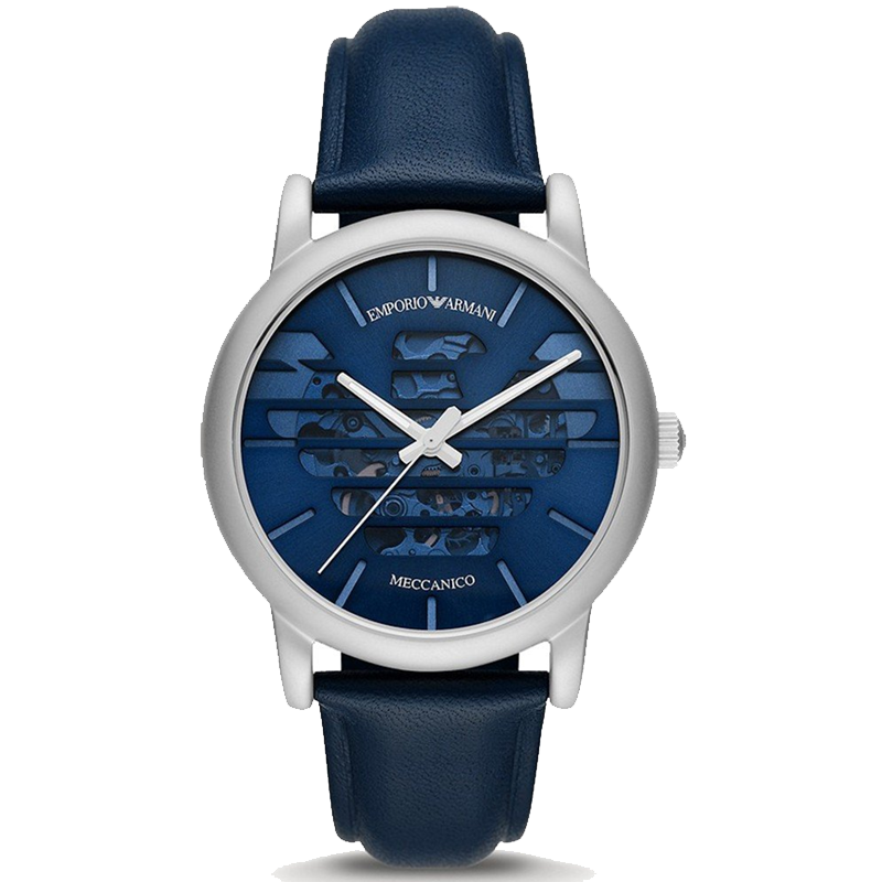 EMPORIO ARMANI Automatico Quadrante Blu AR60030 Orologio Uomo