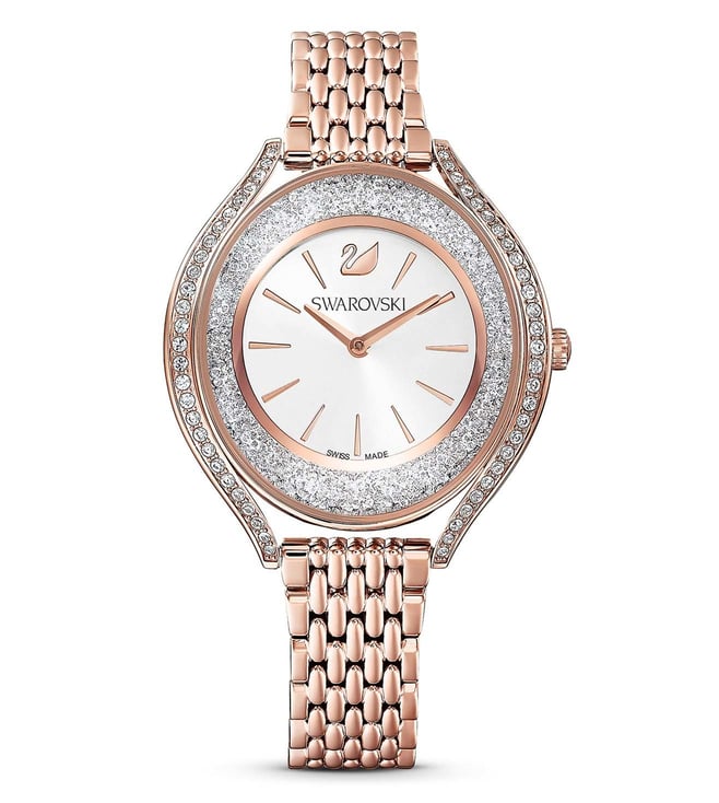 Swarovski Crystalline Aura 35.5mm Pelle 5519453 Orologio Donna
