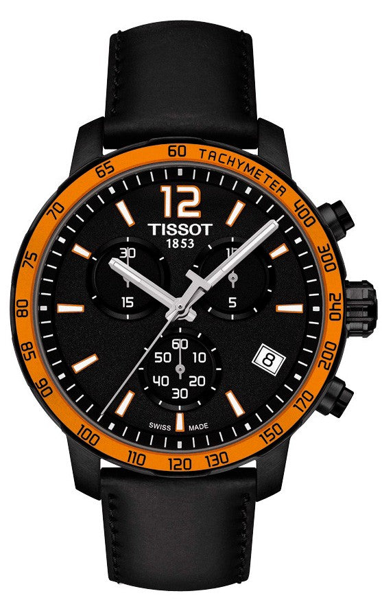 TISSOT T095.417.36.057.01 'Quickster' Quadrante Nero Orologio Uomo