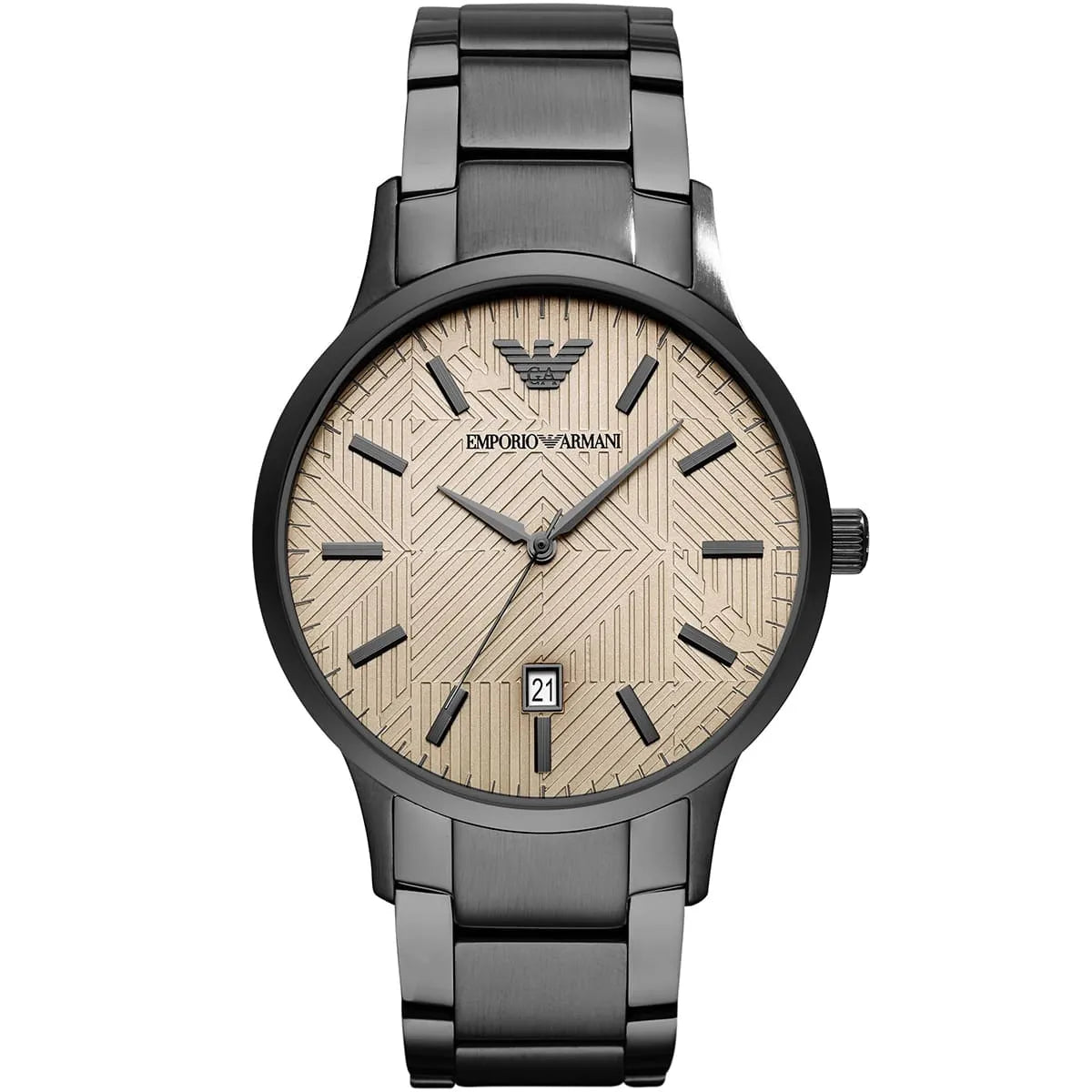 EMPORIO ARMANI Three Hand Date Gunmetal Tone AR11183 Orologio Uomo