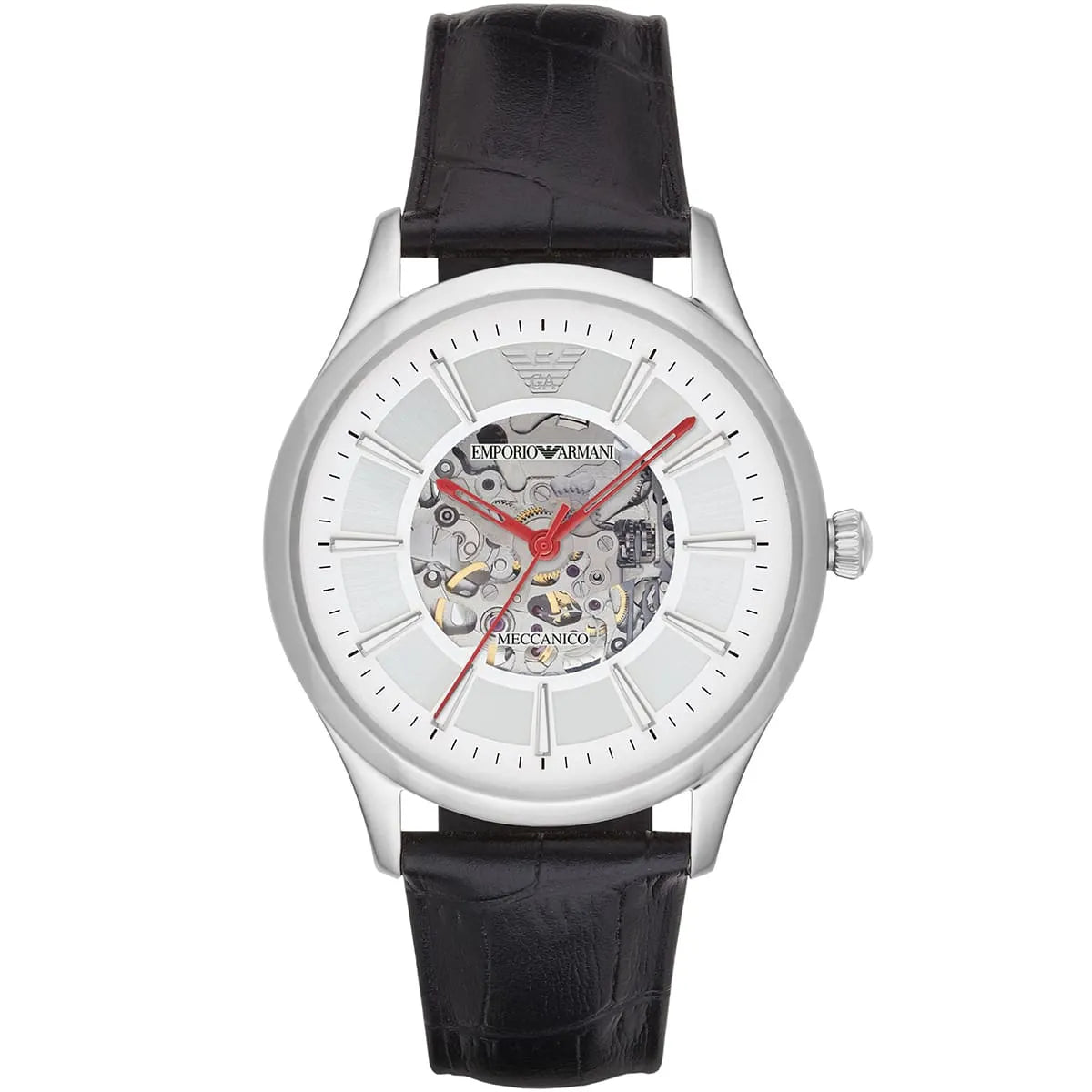 EMPORIO ARMANI AR2072 Sport Pelle Nera Orologio Uomo