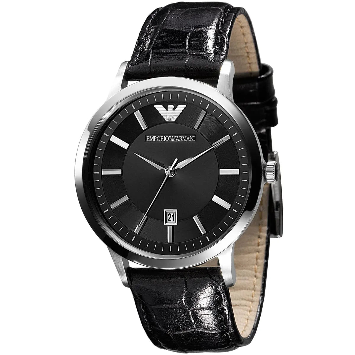 EMPORIO ARMANI AR2429 and Black Orologio Uomo