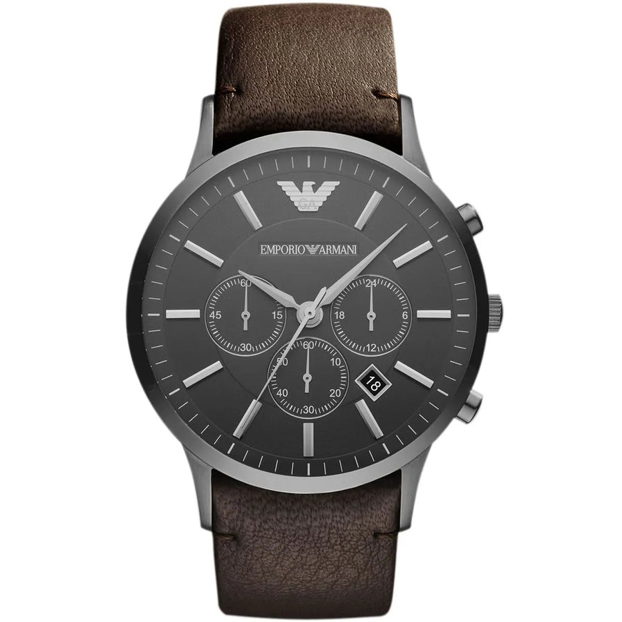 EMPORIO ARMANI Casual Analog Leather AR2462 Men's Watch