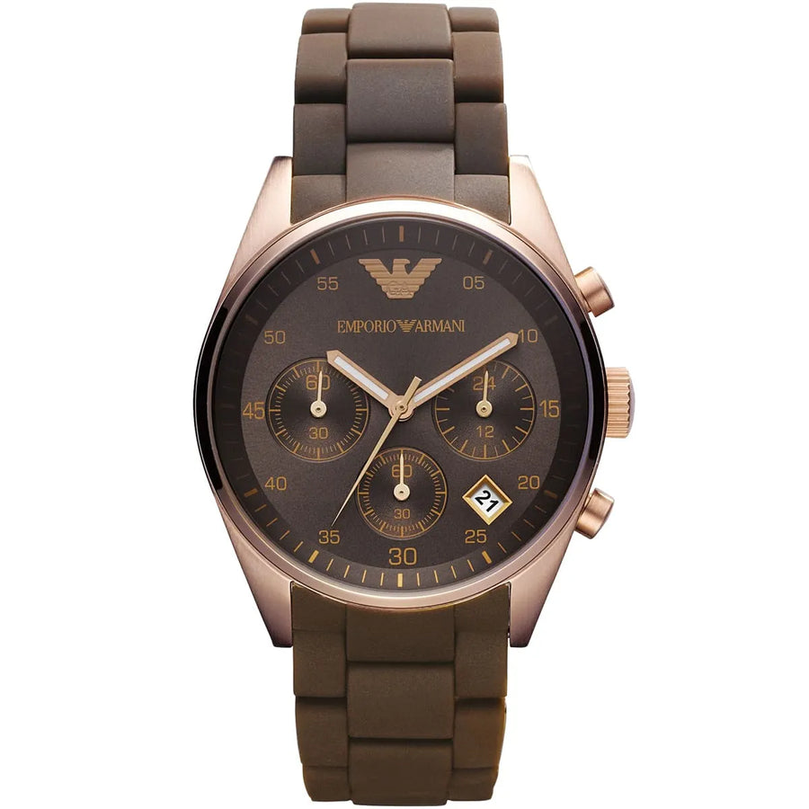EMPORIO ARMANI AR5891 Sport Rose Gold-Tone Ion Women's Watch