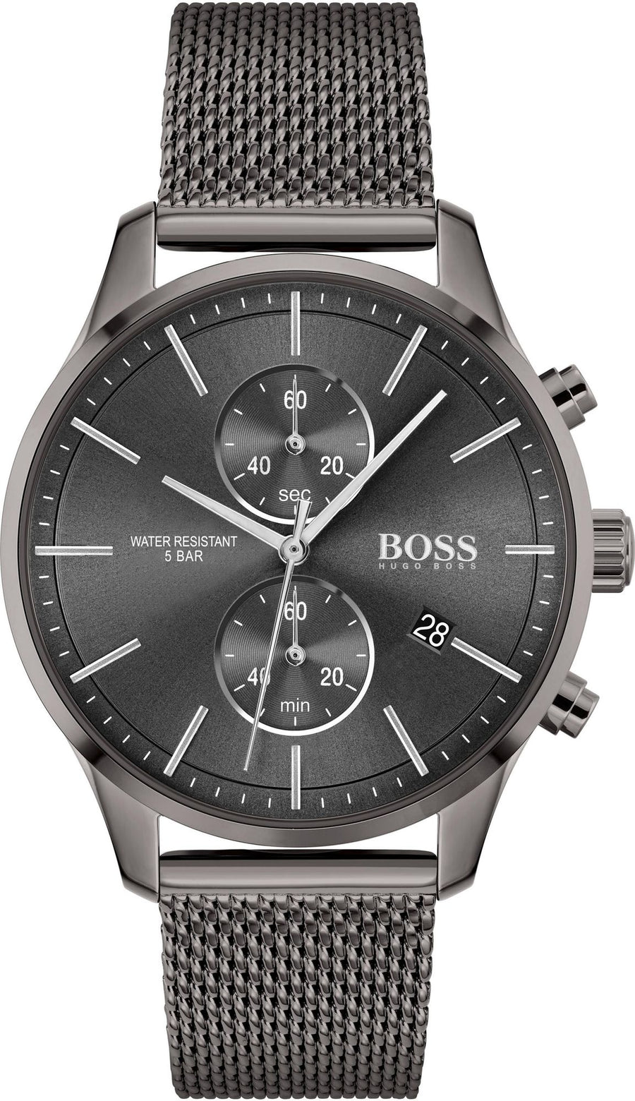 HUGO BOSS Associate Analogico Quadrante Grigio 1513870 Orologio Uomo