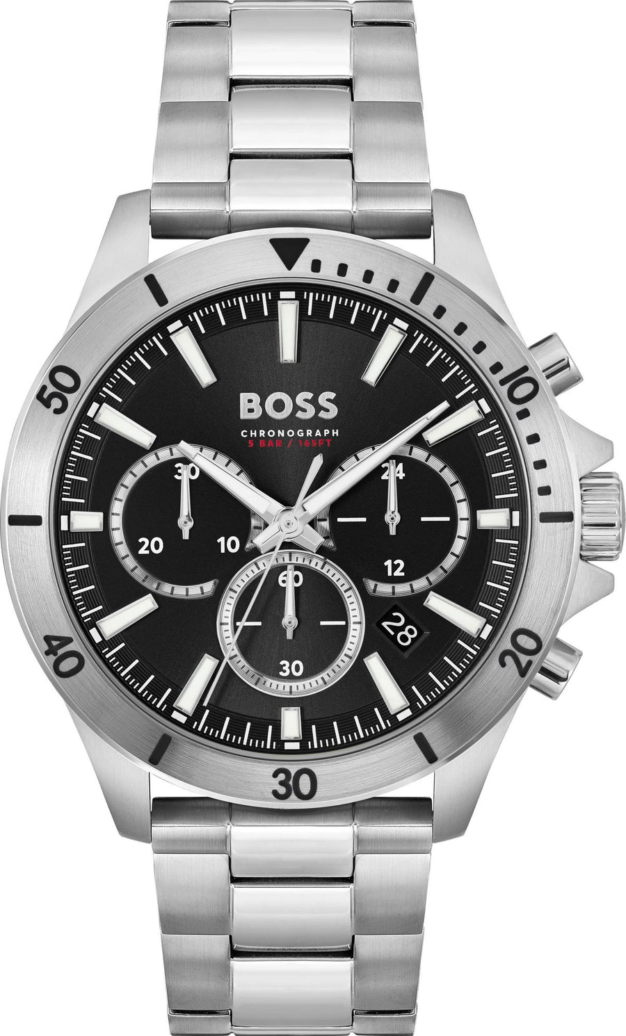 HUGO BOSS Hugo Troper Analogico Quadrante Nero 1514057 Orologio Uomo