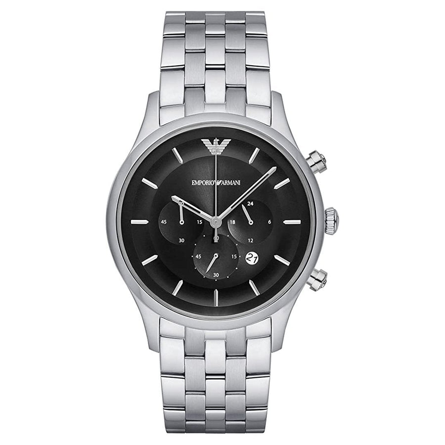 EMPORIO ARMANI Quadrante Nero Cronografo AR11017 Orologio Uomo