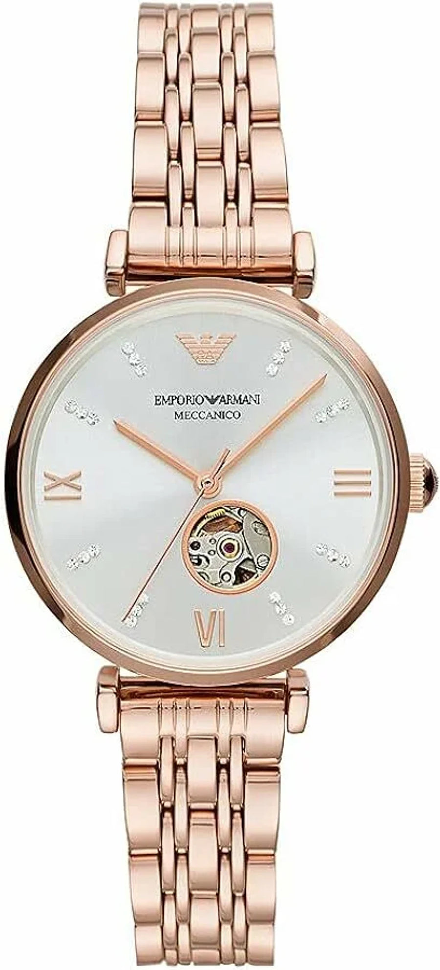 EMPORIO ARMANI AR60023 Pink Gold Dial Ladies Watch