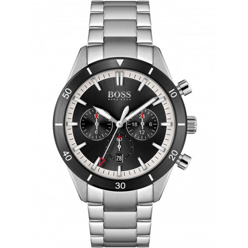 HUGO BOSS Santiago Analogico Quadrante Nero 1513862 Orologio Uomo