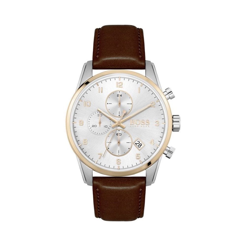 HUGO BOSS Analogico con Pelle 1513786 Orologio Uomo