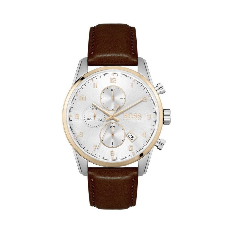 HUGO BOSS Analogico con Pelle 1513786 Orologio Uomo