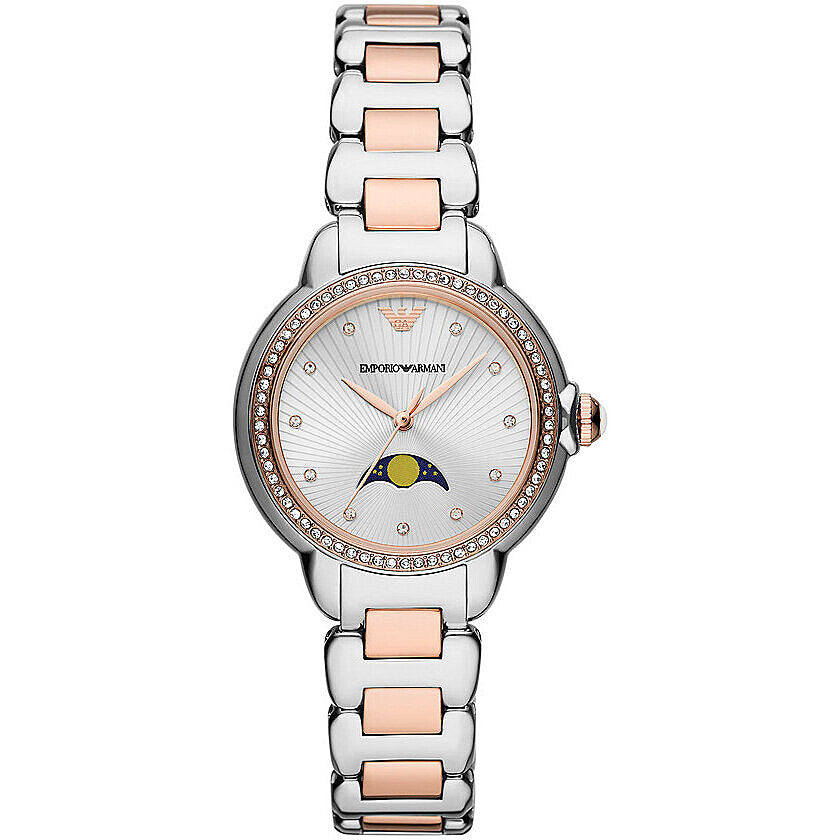 EMPORIO ARMANI Three Hand Moonphase AR11567 Women's Watch