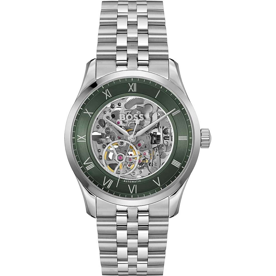 HUGO BOSS Principle Skeleton 1514236 Orologio meccanico Uomo