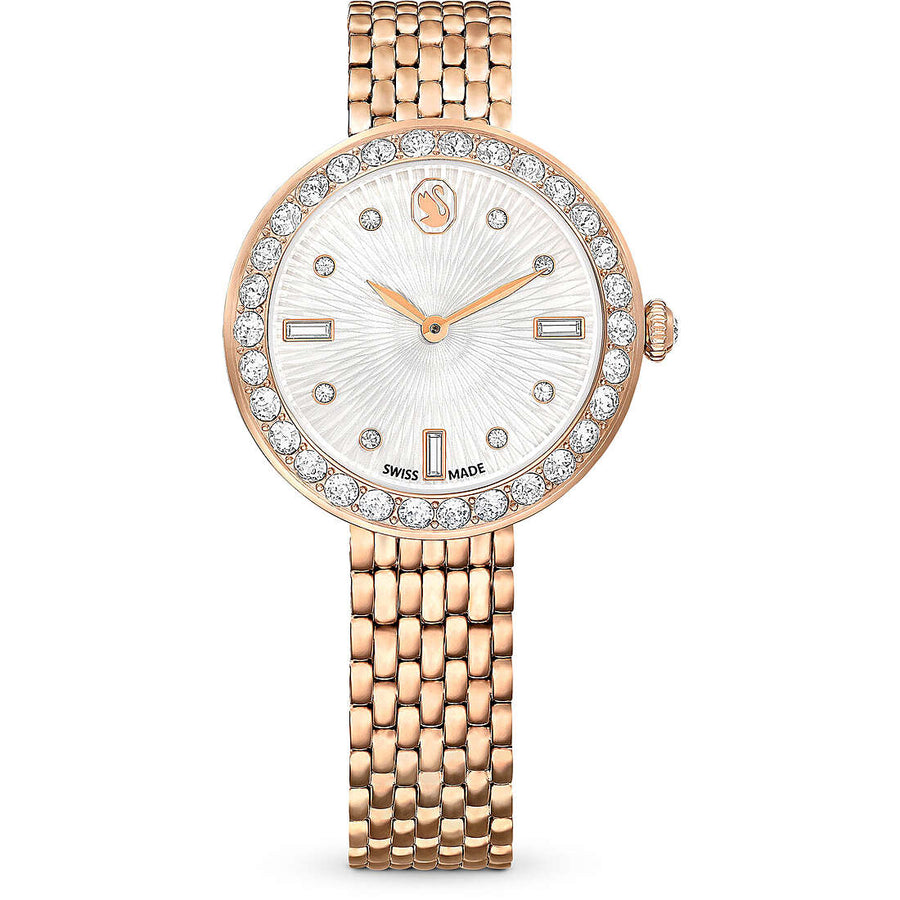 Swarovski Metal Analogico Oro Rosa Tone Quadrante 5672981 Orologio Donna