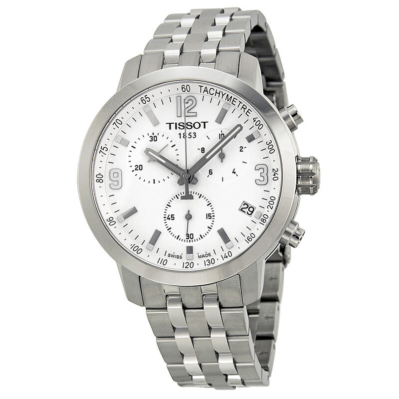 TISSOT PRC200 Cronografo Quadrante Bianco T055.417.11.017.00 Orologio Uomo