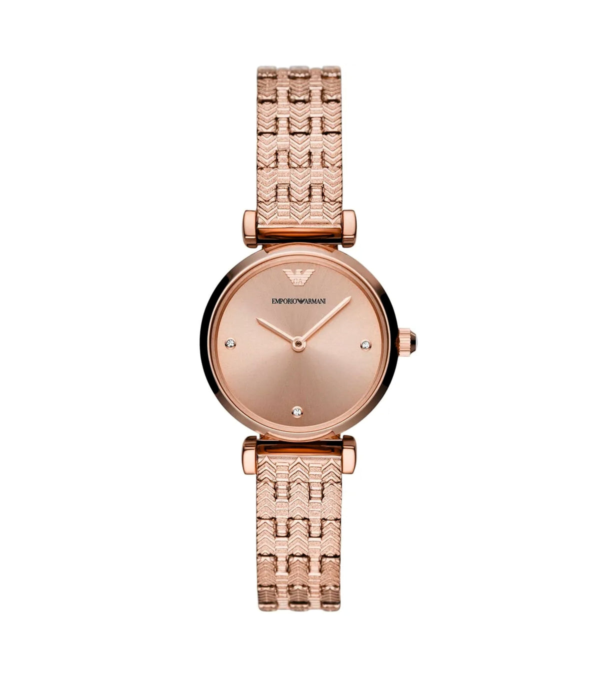 EMPORIO ARMANI Two Hand Oro Rosa Tone AR11342 Orologio Donna