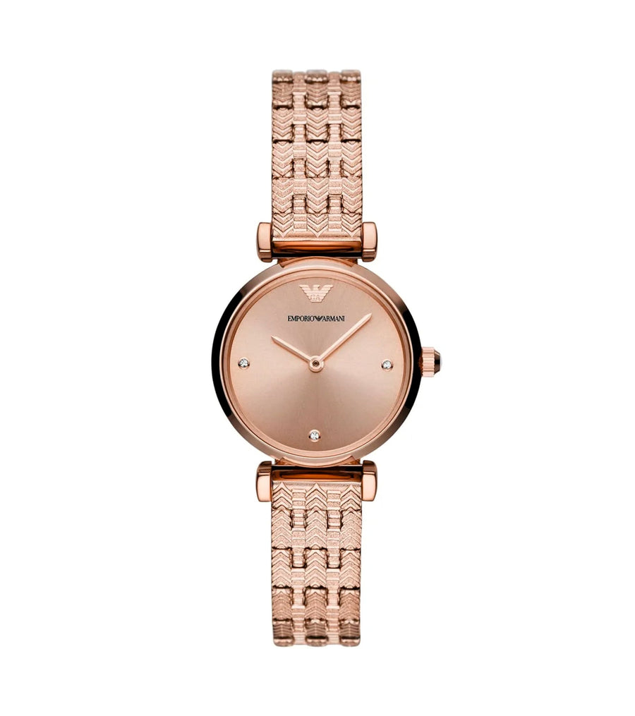 EMPORIO ARMANI Two Hand Rose Gold-Tone AR11342 Women's Watch
